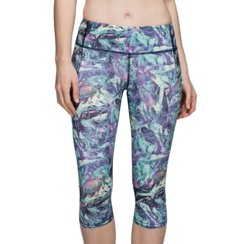 Lululemon Run Top Speed Crop Iridescent Multi Size 6